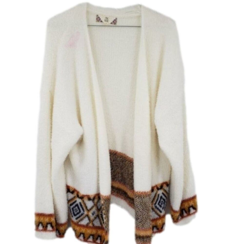 PINK ROSE Open Front Soft Cardigan Shacket Size M